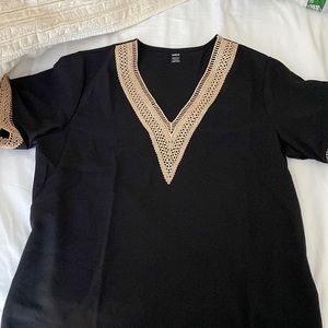 Contrast Guipure Lace Blouse